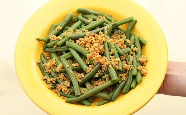 Fasolka szparagowa z bułką tartą - sprawdź dokładną kaloryczność potrawy