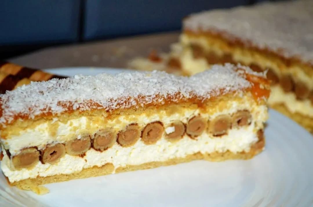 Ciasto z rurkami bez pieczenia - pyszny przepis Joli na szybki deser