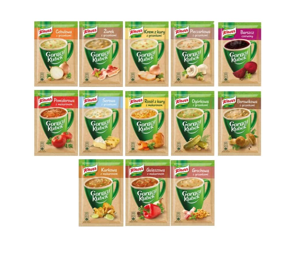 Pełna wartość kaloryczna gorącego kubka i jego wszystkich wariantów