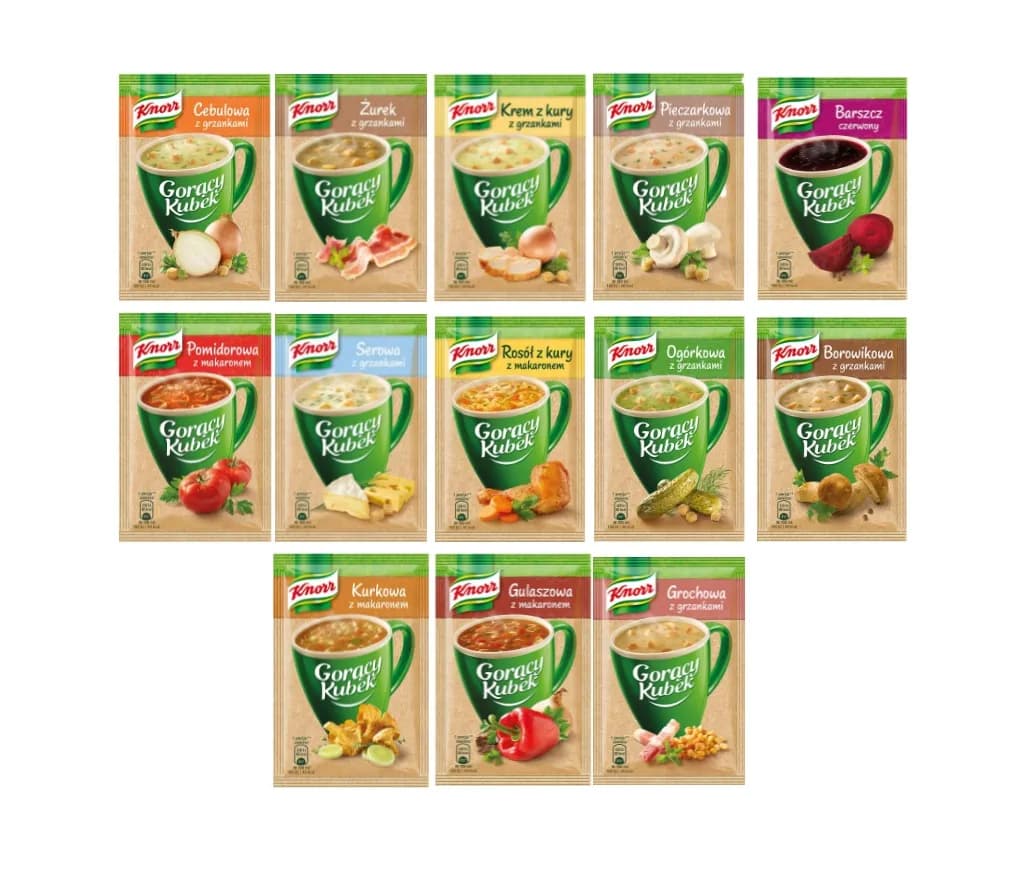 Pełna wartość kaloryczna gorącego kubka i jego wszystkich wariantów