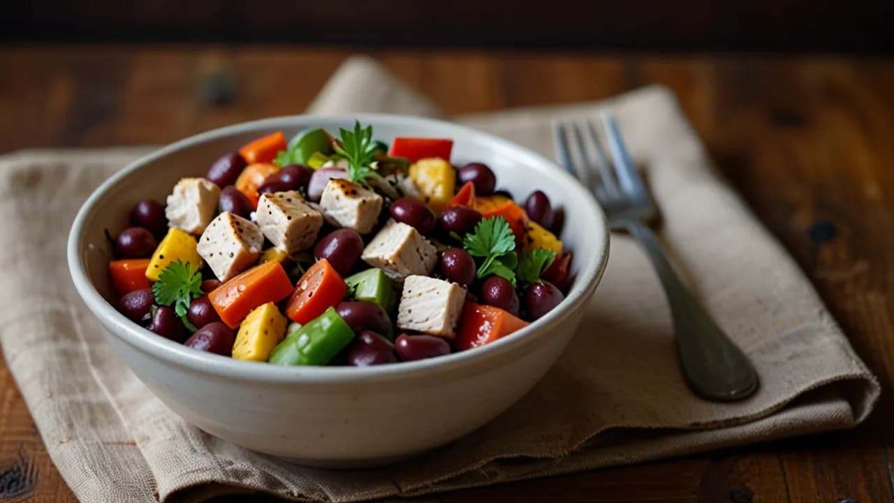 Sałatka z czerwoną fasolą – łatwa, smaczna i szybka propozycja na lunch